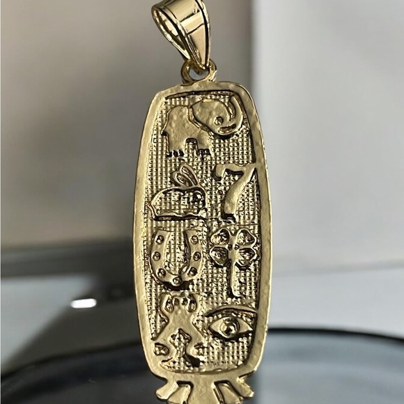 Divina4You Jewelry - 14k Gold Electroplated Good Luck Theme Pendant
